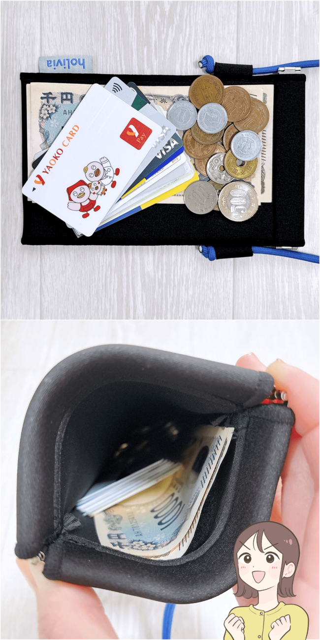 カードや診察券が10枚入った！3COINSの“片手でパカッと開くサコッシュ”お財布代わりに使えて便利！「1つ持ってると便利」「簡単に開閉できて使いやすい」【購入レビュー】