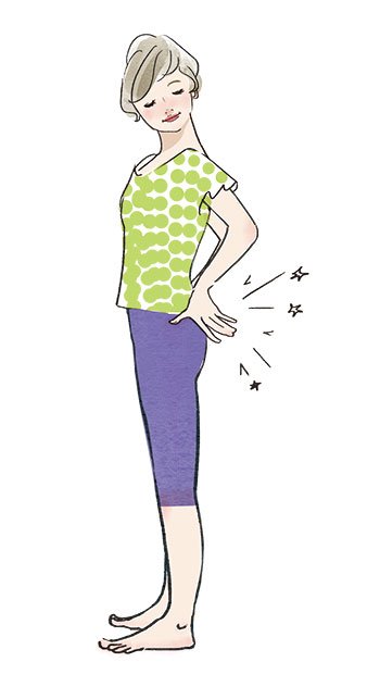 おしりをたたいて、目覚めさせる