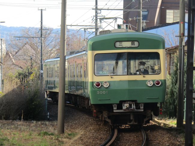 江ノ電と見まがうカラーの3000系電車
