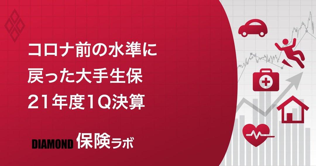 生保21年度1q決算出そろう 大手4社 営業力分析 と代理店市場の 異変 ダイヤモンド保険ラボ ダイヤモンド オンライン