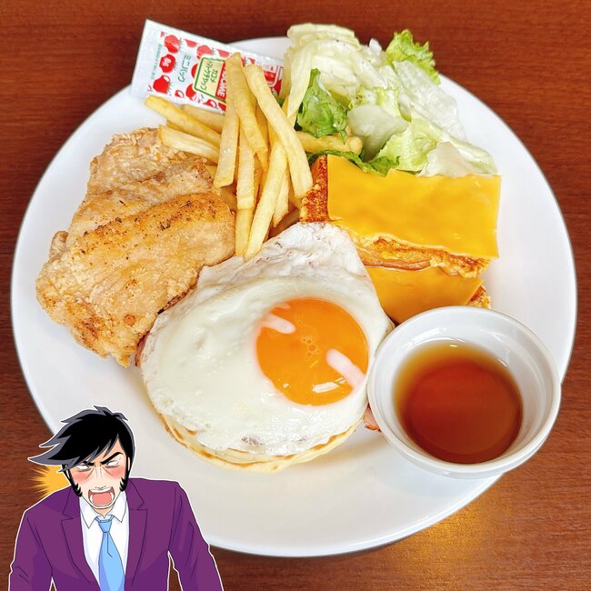 【デニーズ】とんでもないボリュームだよ…！1643kcalの「やけくそプレート」好きなものてんこ盛りです！《実食レビュー》