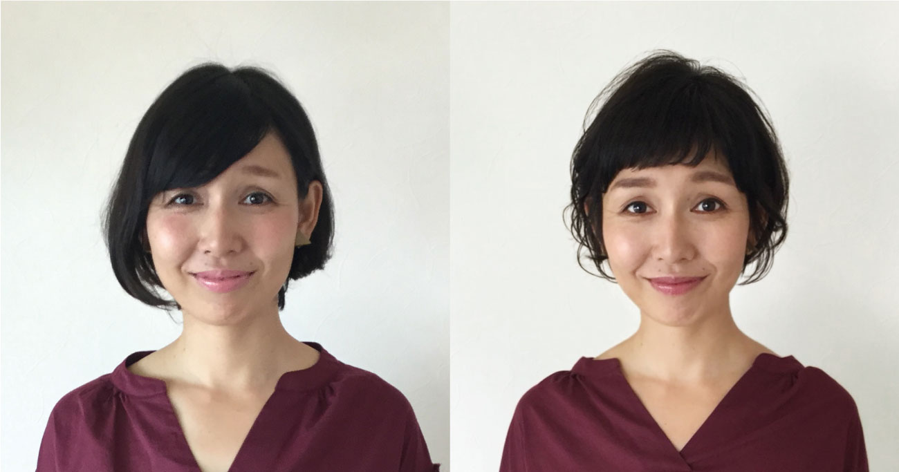 大人の激変ヘアメイク 前髪があったほうが似合う人 ないほうが似合う人の違いは 激変 ビフォア アフター 今のあなたを最も美しく魅せるヘアとメイクの法則 ダイヤモンド オンライン