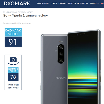 DxOMarkが、「Xperia 1」のカメラを評価