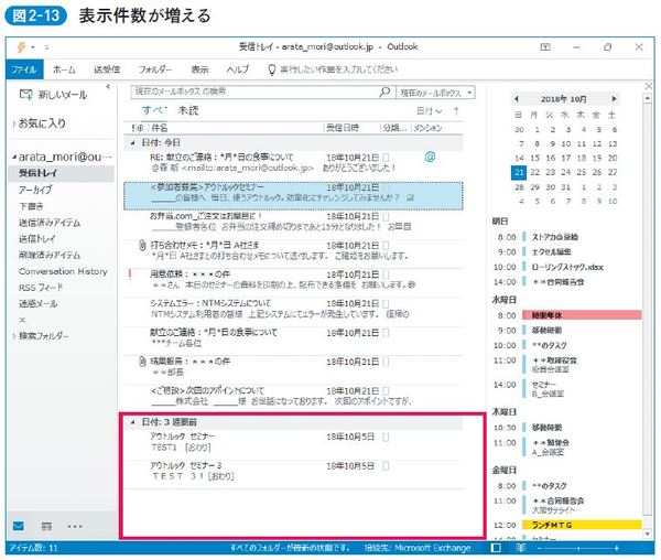 表示件数が増える