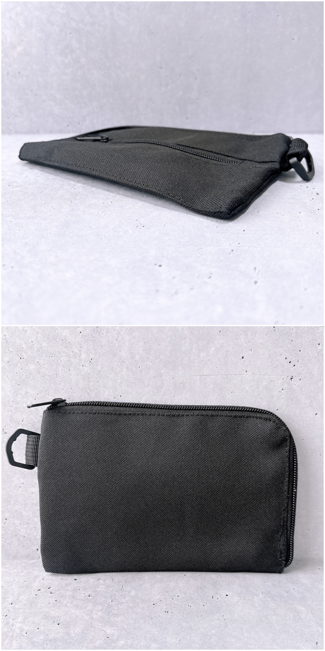 【ダイソー】カードが40枚も入った！ガバッと開く「ぺたんこポーチ」お財布代わりにもなって優秀！《購入レビュー》