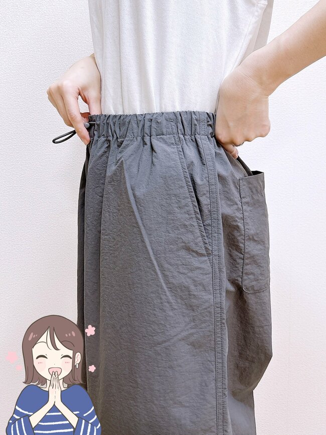 「売れてる理由がわかります」「フォルムがとにかくかわいい」無印良品の“ふんわり着痩せパンツ”雨の日でもガンガンはける優れものです！「何色かほしいアイテムです」《購入レビュー》