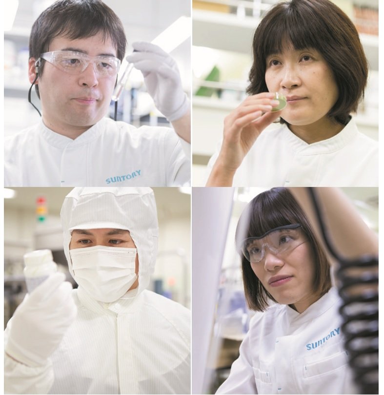 研究、商品開発、品質、生産の各部門が一体となってウエルネスライフの実現を目指している