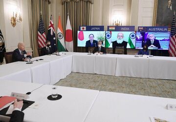 バイデン氏、日米印豪の初首脳会談を開催　ワクチン普及に重点