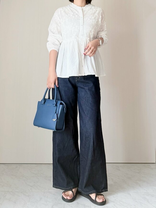 【しまむら】ぽわんとしたシルエットが可愛い！2189円「ふんわりブラウス」二の腕をまるごと隠せてありがたい！《購入レビュー》