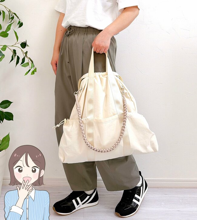 「3色全て購入しました」「とても可愛い」ハニーズの“大容量バッグ”ポケットたくさんで使いやすい！「一目惚れして買いました」《購入レビュー》