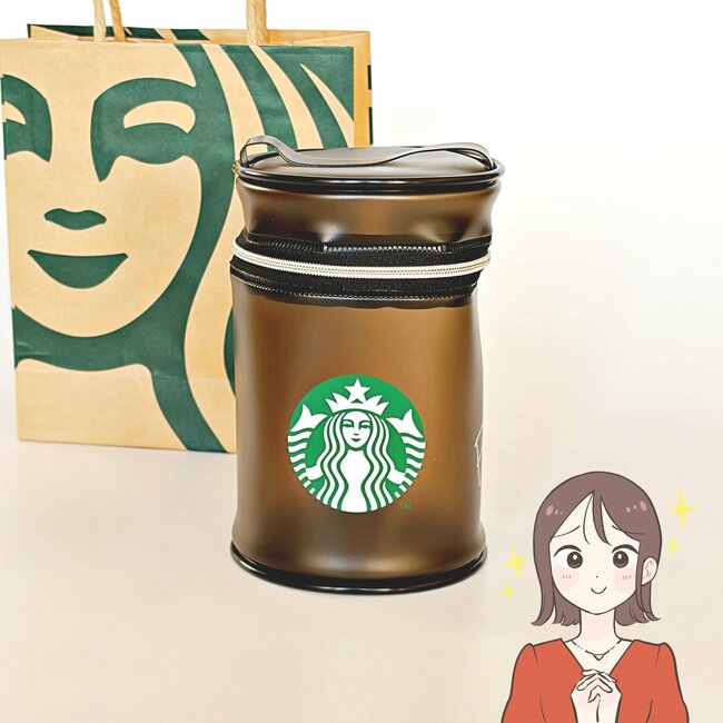 お薬が146錠も入った…！スターバックスの「黒ねこポーチ」可愛すぎるし、ガバッと開いて使いやすい！《購入レビュー》