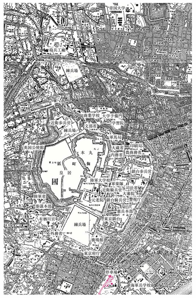 図表5-1　明治前記の都心部