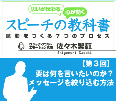 要は何を言いたいのか？メッセージを絞り込む方法