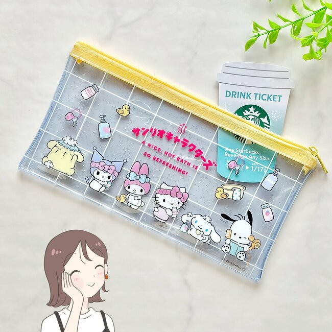 カードや診察券が100枚も入った…!ダイソー×サンリオの「ぺたんこポーチ」ミニ財布にもなって使い勝手バツグン!《購入レビュー》