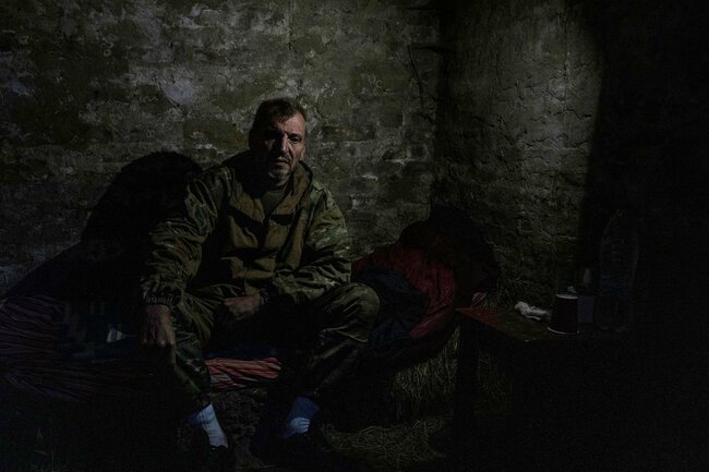 ウクライナ軍に投降した後のヌジン受刑者（2022年9月19日）PHOTO: EMANUELE SATOLLI FOR THE WALL STREET JOURNAL