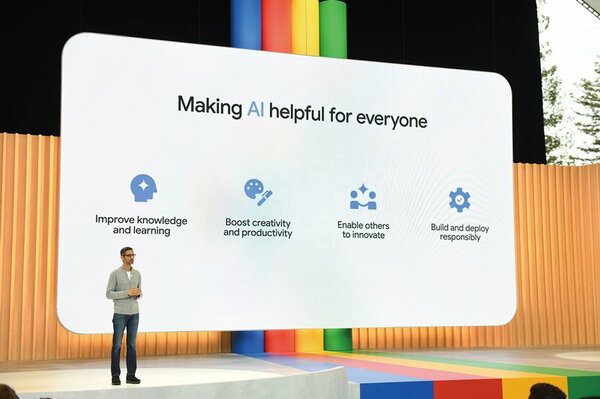 グーグルI/Oで発表した生成AIの取り組みが評価され、親会社アルファベットの株価は上昇した