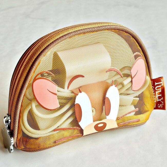 とんでもなく可愛い…！タリーズ×トムとジェリーの「ガバッと開くポーチ」マチが広くて使いやすい！