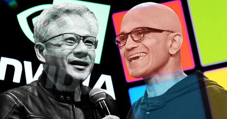 エヌビディアとマイクロソフト、「4兆ドル企業」の好対照