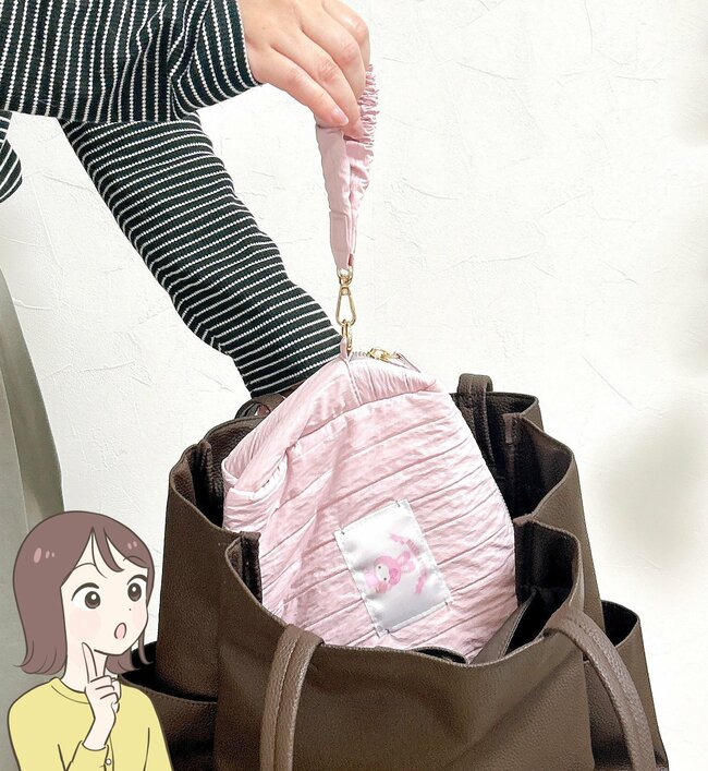 かわいすぎて色違いもほしい!しまむら×サンリオの「ポケットたくさんポーチ」たっぷり収納できるし、ガバッと開いて使いやすい!