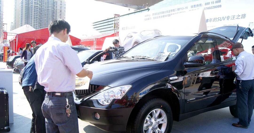 中国の自動車販売