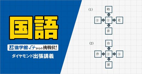 【中学受験の良問・国語】「数字に入る漢字1字を答えなさい」大人でも難しい！西の最難関・灘などで類題の「共通一字」の問題