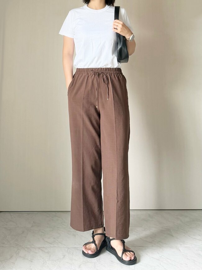 【しまむら】体型カバーの天才！1639円の「ひんやりワイドパンツ」手持ちのトップスに合わせやすい《購入レビュー》