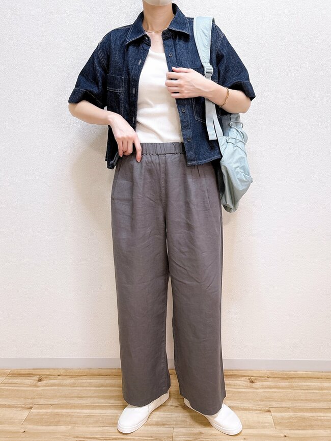 「全色買いました」無印良品の“リピーター続出ワイドパンツ”通気性バツグンで暑い日も快適！「夏のボトムはこれ一択」「毎年愛用しています」【購入レビュー】