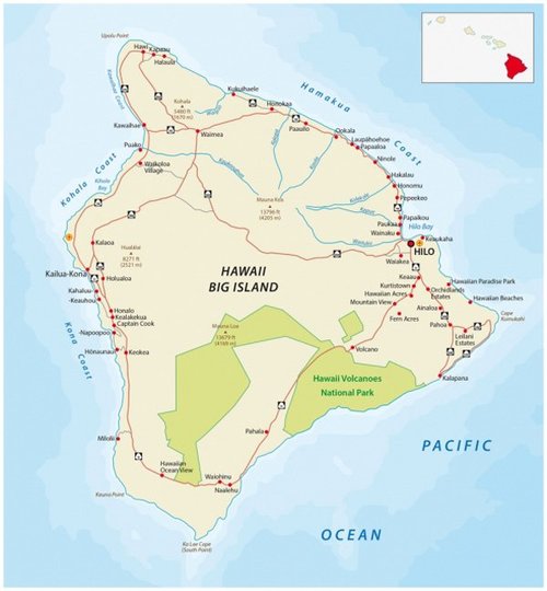 ハワイ島全図