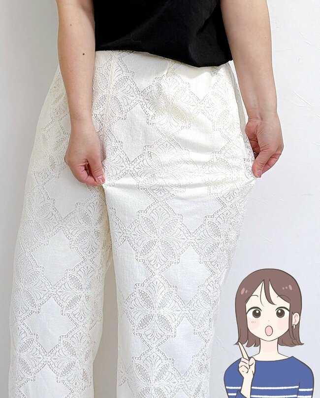 【ハニーズ】はくだけで大人かわいい！2480円の“華やかパンツ”いつものコーデが見違えちゃった！「お値段以上に高見えします」「おしゃれ着として大活躍」《購入レビュー》