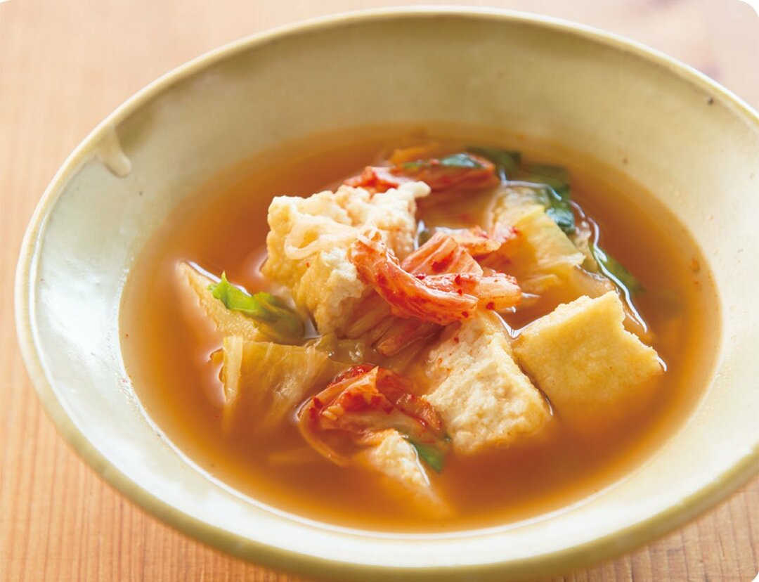 食欲の秋、でも太りたくない!<br />腸内環境を整えて代謝が上がる<br />キムチの長寿スープとは?