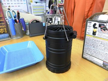 扇風機とLEDランタンがひとつになった「OUTDOOR LANTERN」