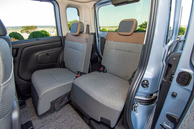 日産ルークス・ハイウェイスターGターボ・プロパイロットエディションリアシート