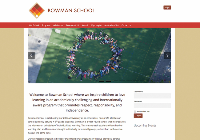 Bowman Schoolは、理想の教育を追求した10人の親たちが1995年に設立した。