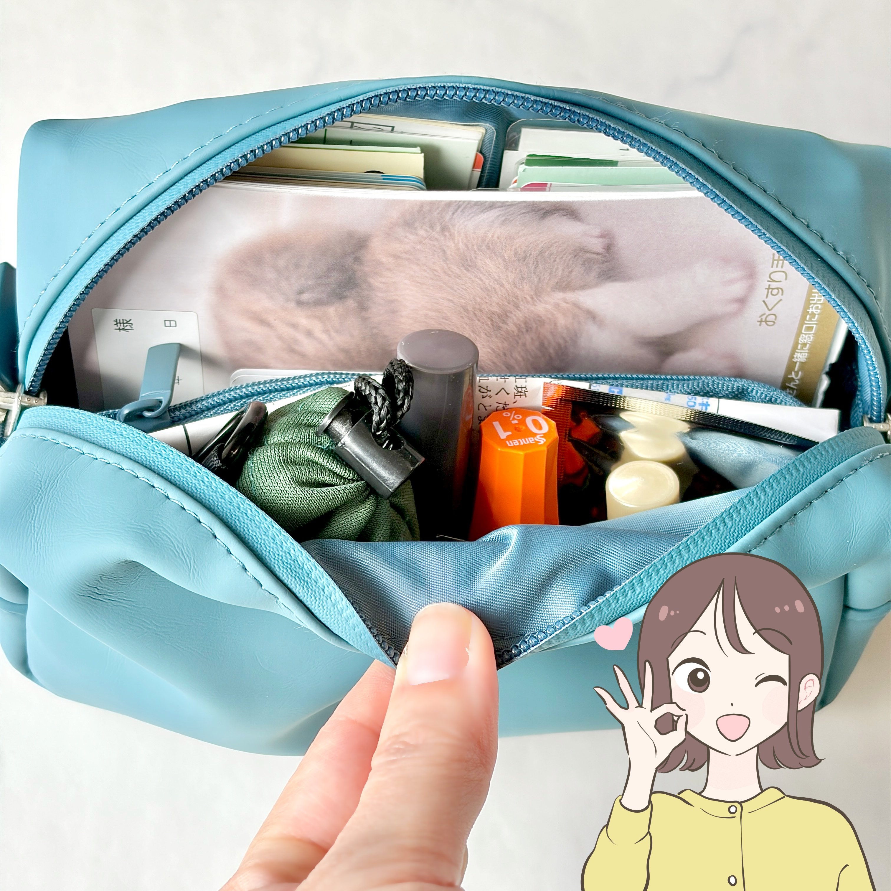 カードや診察券が100枚入った！無印良品の“ポケットたくさんポーチ”通院バッグにもなって天才すぎる！「軽くて疲れない」「毎日愛用しています！」