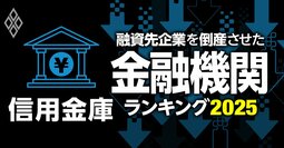 融資先企業を「倒産」させた金融機関ランキング【信用金庫】6位多摩信金、3位横浜信金、1位は？