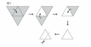 【小3が算数オリンピックで解いている問題に挑戦！】正三角形を折りたたんだ後、点線のところからハサミで切って広げると？