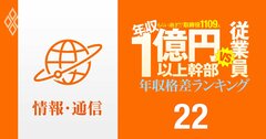 【情報通信91人】年収1億円以上の幹部vs従業員「年収格差」ランキング!トップは一般社員のなんと911倍以上…ソフトバンク、KDDI、NTT、LINEヤフー、メルカリの格差の実態は?