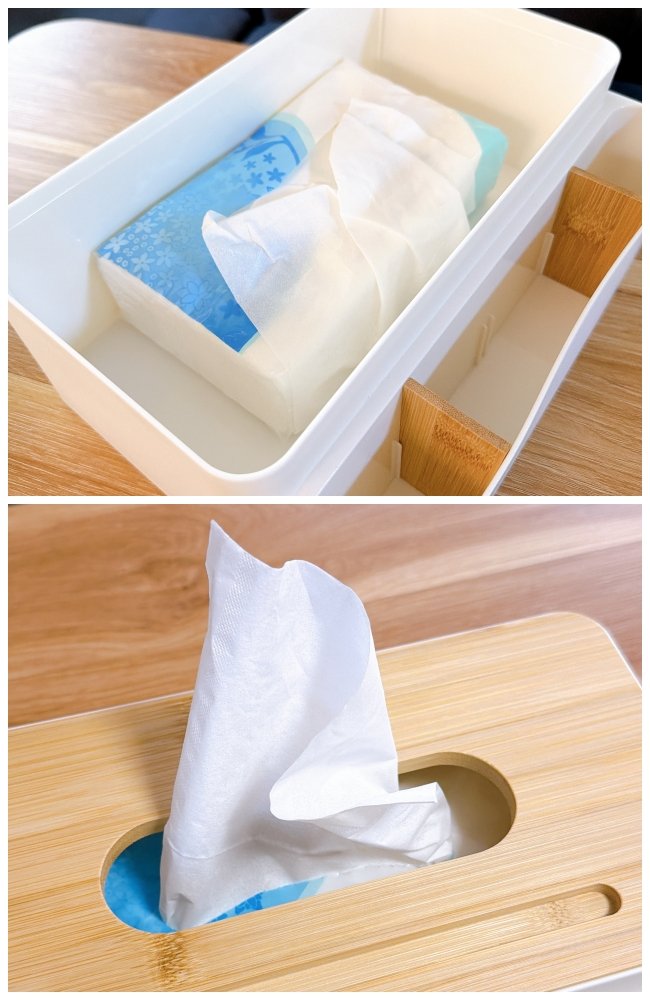 200錠の薬が入って大容量！ダイソーの「天才ティッシュケース」ゴチャゴチャ小物がスッキリした！《購入レビュー》