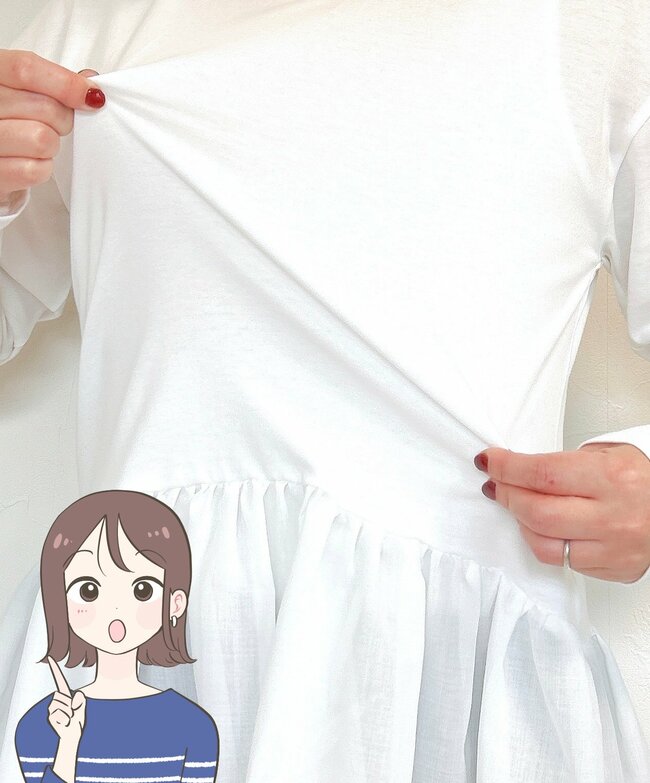 「痩せて見える」グローバルワークの“2490円トップス”重ね着コーデがめっちゃ可愛くなるんです！「お尻も隠れるので一石二鳥」「体型カバーできて重宝」