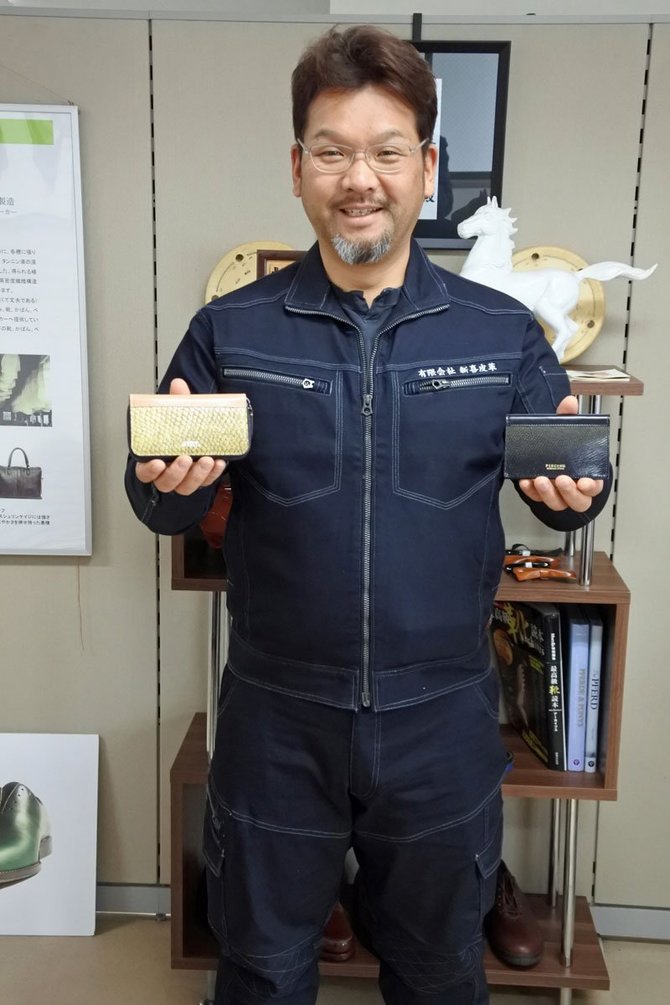新喜皮革の新田芳希専務