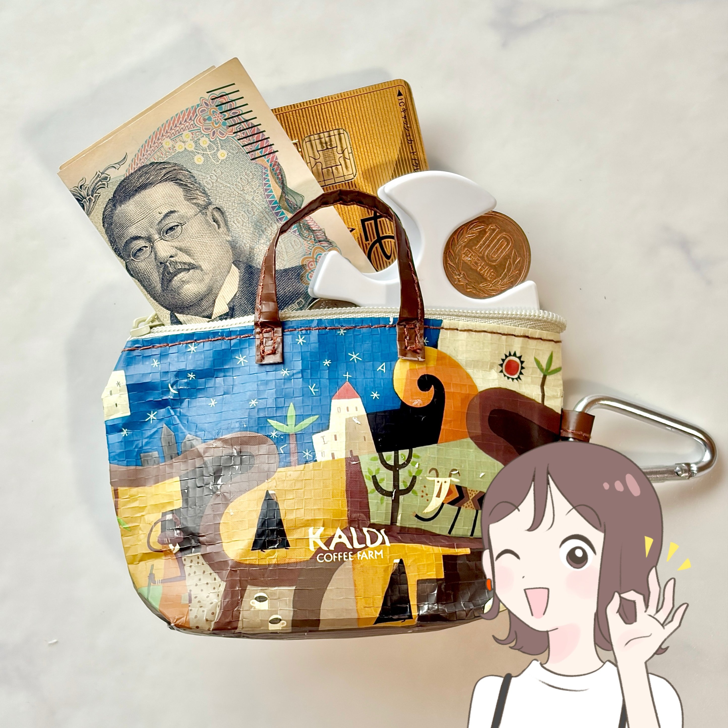 「やっと買えました」「出る度に売り切れ」カルディの“かわいすぎる小物入れ”ミニ財布にもちょうどいい！「手のひらサイズで可愛い」