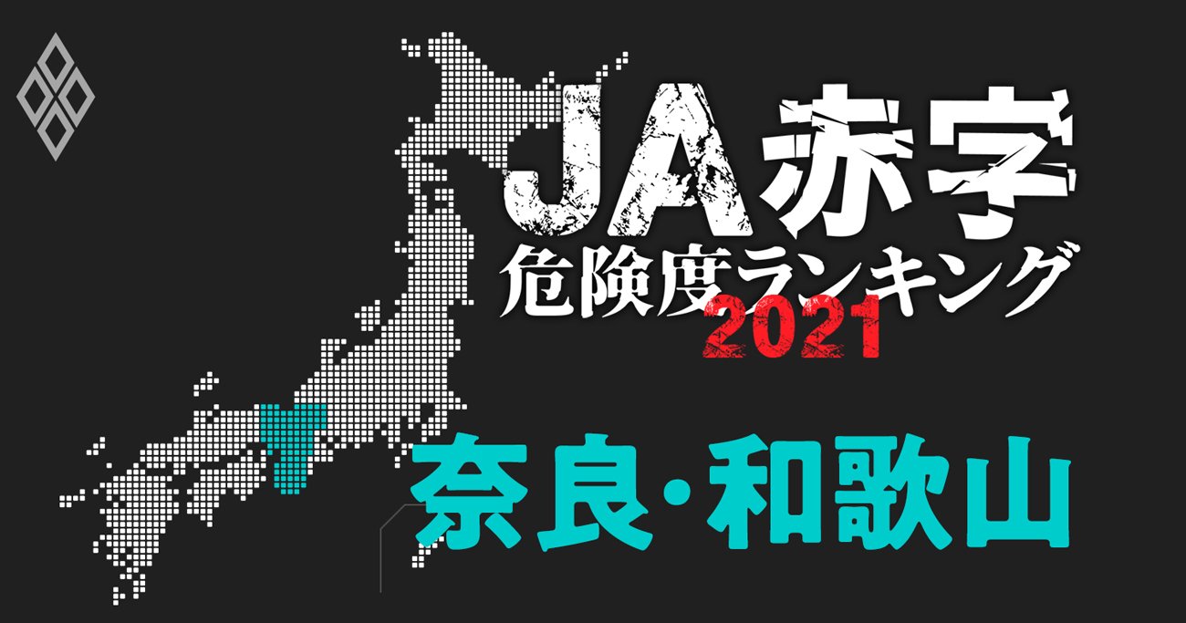 【奈良・和歌山】JA赤字危険度ランキング2021、奈良単一農協は13億円の大減益