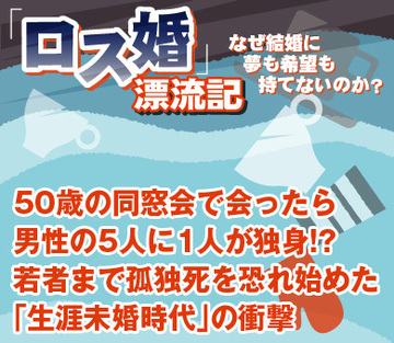 50歳の同窓会で会ったら、男性の5人に1人が独身!?若者まで孤独死を恐れ始めた「生涯未婚時代」の衝撃