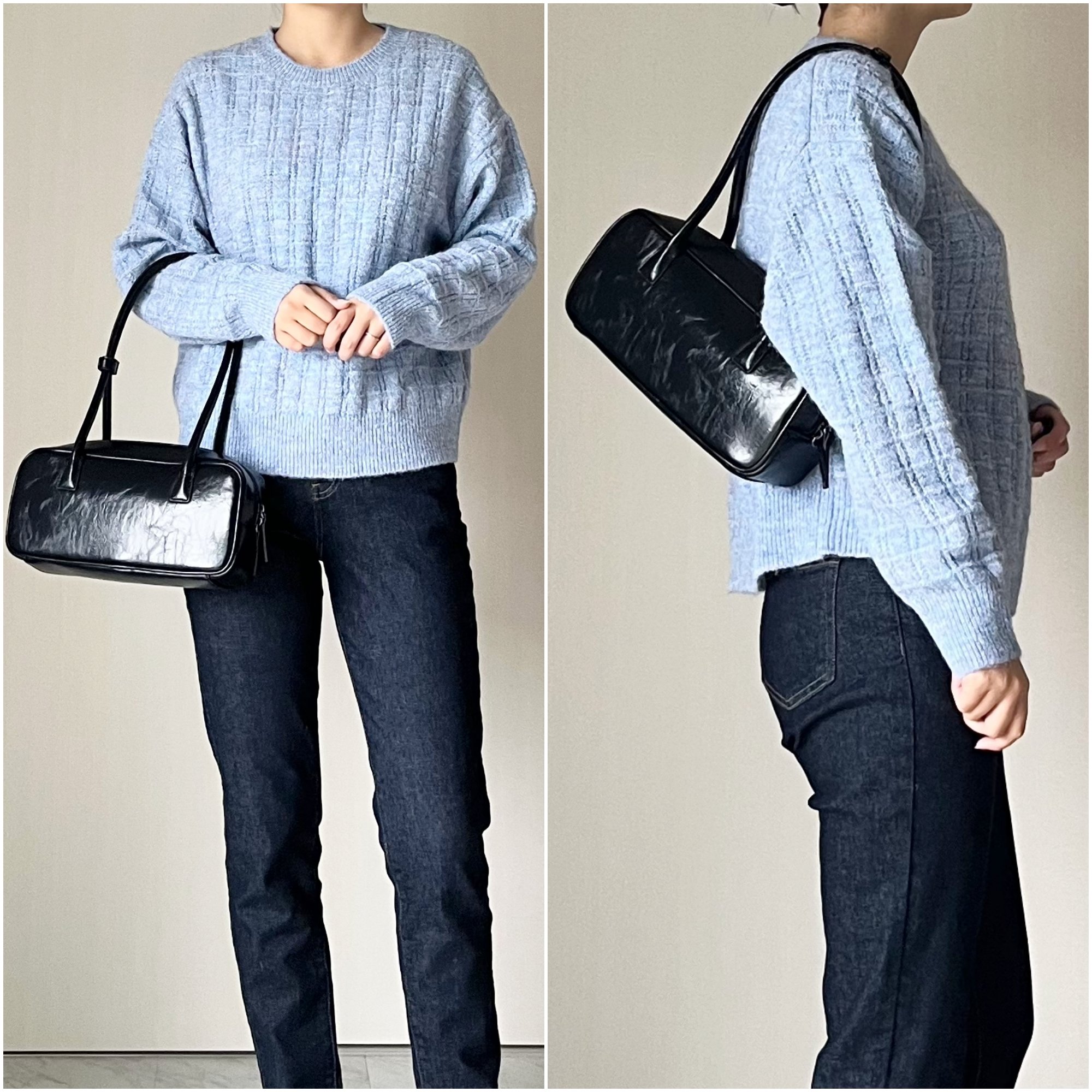 「かわいいと褒められました」GUの“高級感たっぷりバッグ”収納力すごいし、1年中使えてコスパもバッチリ！「50代でも使えます」「持ち歩きたいもの全て入る」