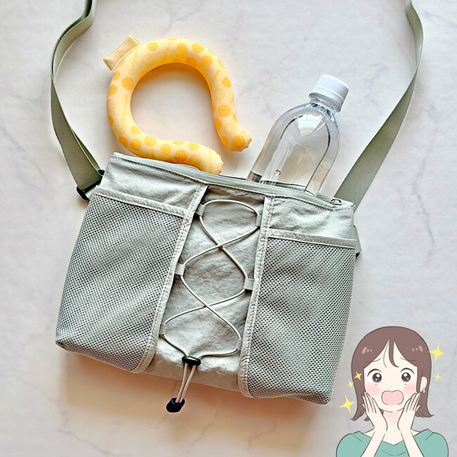 他のバッグが使えなくなった…!しまむらの“保冷できるショルダーバッグ”が便利すぎる!アイスが20分たっても溶けないし、暑さ対策もできて天才!
