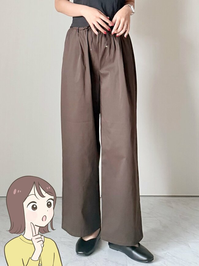 【しまむら】楽ちんすぎて毎日はきたい！1639円の「着回しワイドパンツ」脚長効果もバツグンです！《購入レビュー》