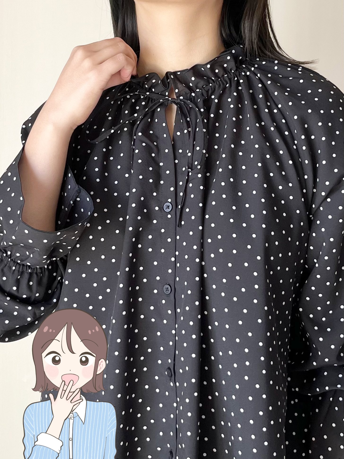 「二の腕を隠せる神アイテム」GUの“着回しトップス”が体型カバーの天才です！「おしりが隠れて安心」「2色購入しました」