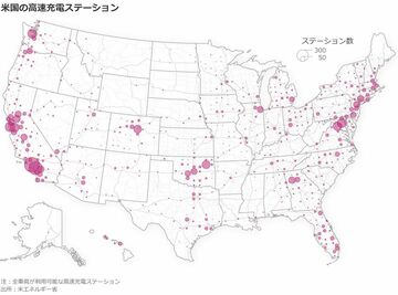 米EV急速普及も充電器不足、補助金活用されず