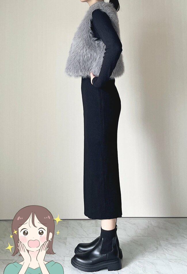 1639円とは思えない…!しまむらの「ふわもこベスト」サッと羽織るだけでコーデがおしゃれ見えするの!