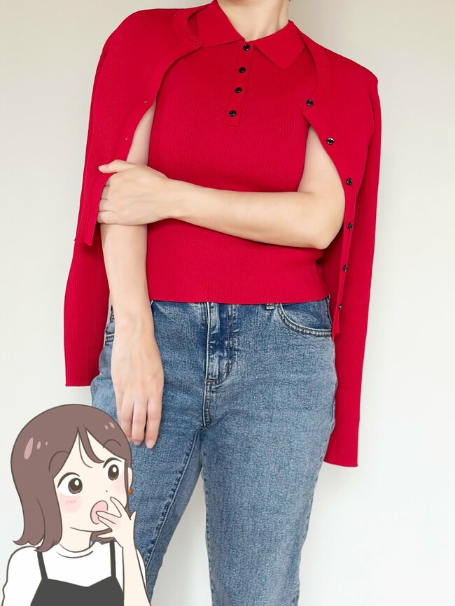 「店頭で見て即決しました」GUの“細見えトップス”が着回しの天才でした！「最高にカワイイ！」「着やせ効果あり」